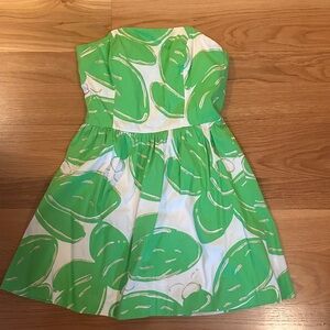 Lilly Pulitzer Green and White Dress
